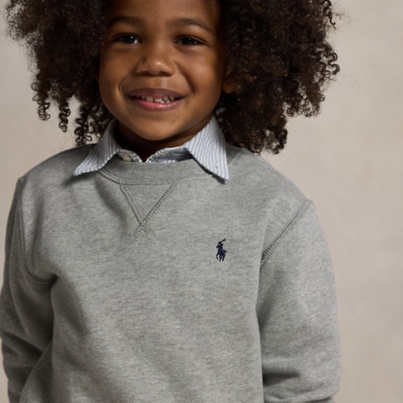 Polo Ralph Lauren Fleece Sweatshirt Tan size 2/2T - Picture 5 of 8